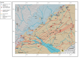 Distribution map of hydraulic conductivities in the Upper Jura in the Molasse Basin